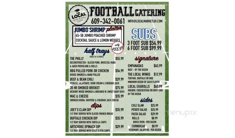 The Local - Ship Bottom, NJ menu_pic