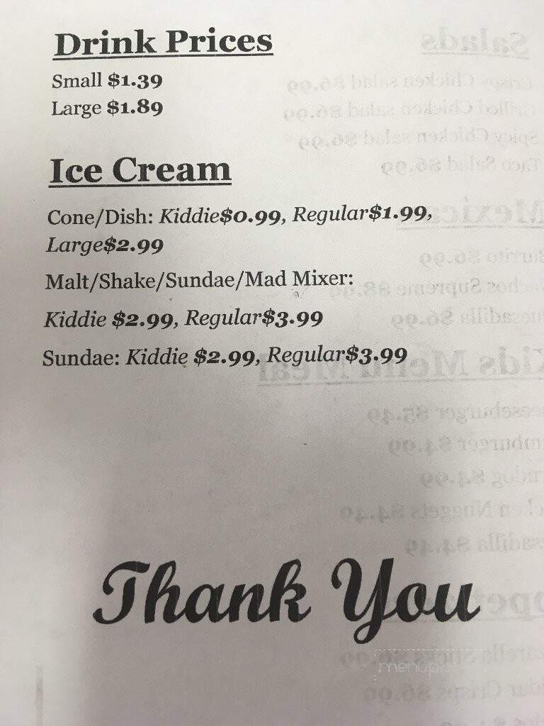 Handi's - Stratton, CO menu_pic