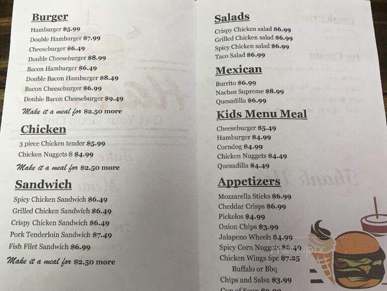 Handi's - Stratton, CO menu_pic