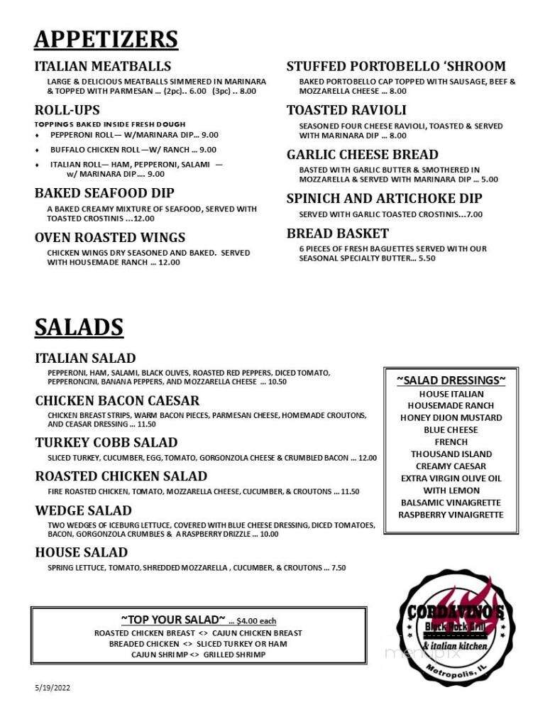 Cordavino's - Metropolis, IL menu_pic