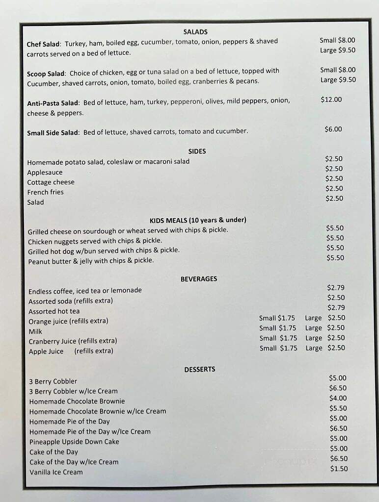 Olde Towne Cafe & Inn - Pataskala, OH menu_pic