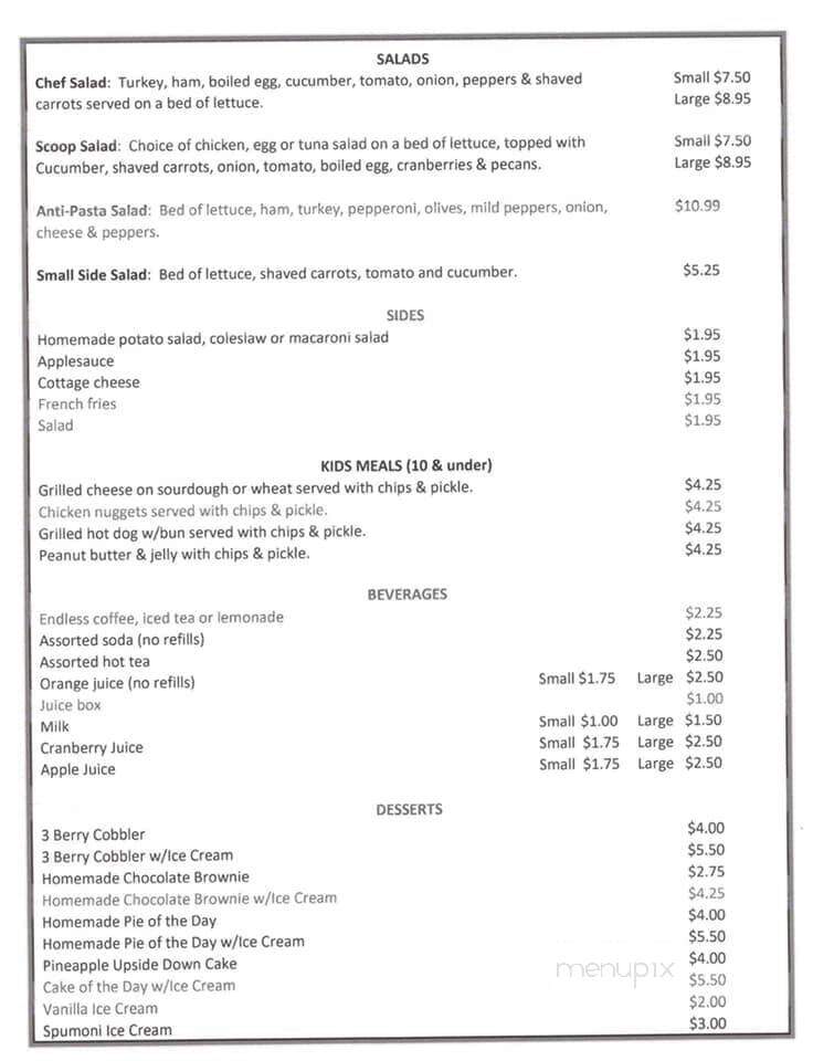 Olde Towne Cafe & Inn - Pataskala, OH menu_pic