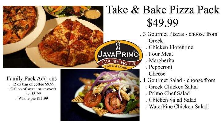 Java Primo - Magnolia, AR menu_pic