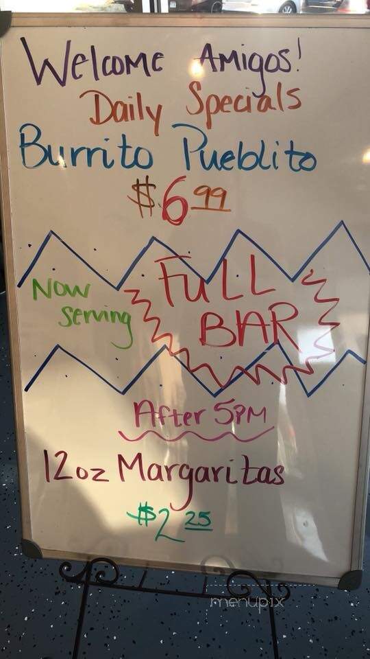 El Pueblito - Centerton, AR menu_pic