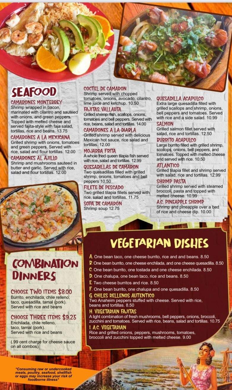 El Bandido Mexican Restaurant - Oak Hill, WV menu_pic