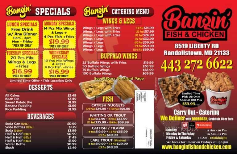 Bangin' Fish & Chicken - Randallstown, MD