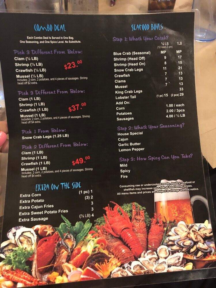 Robot Captain Crabs Seafood And Bar - Newark, DE menu_pic