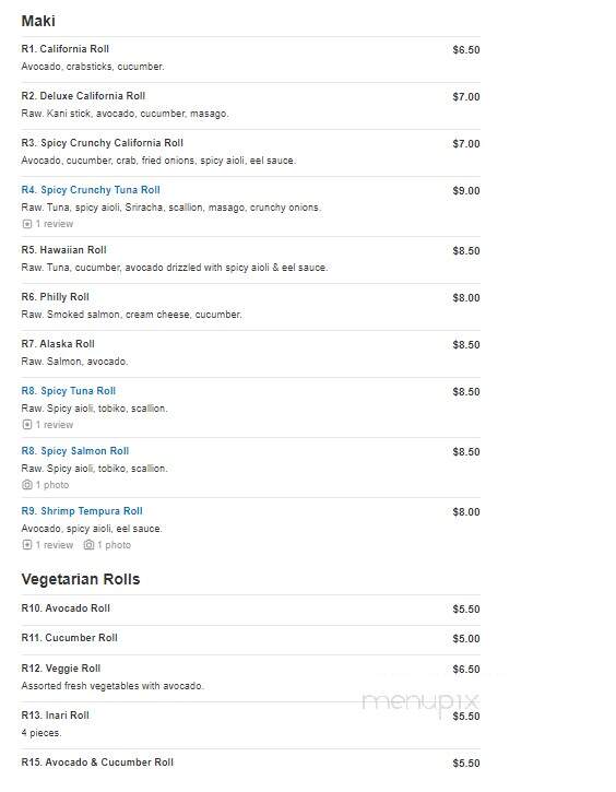 Toyosu Sushi & Poke - Lafayette Hill, PA menu_pic