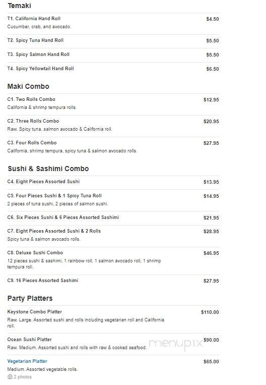 Toyosu Sushi & Poke - Lafayette Hill, PA menu_pic