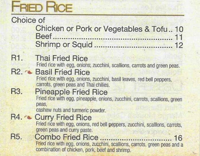 Thai Chili House - Hillsborough, NJ menu_pic
