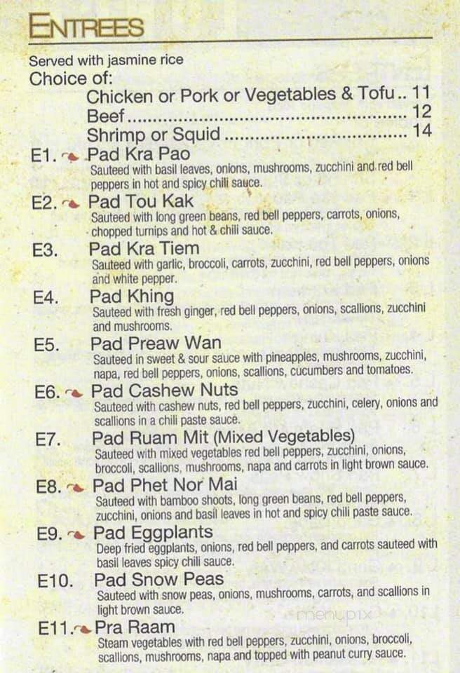 Thai Chili House - Hillsborough, NJ menu_pic