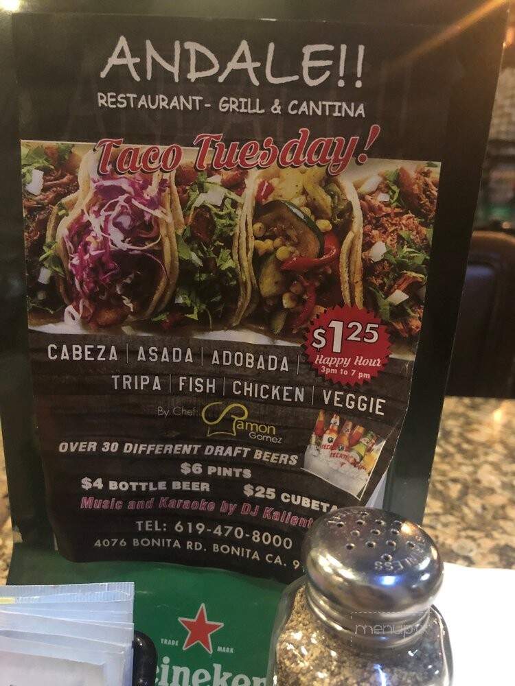 Andale Restaurant Bar - Bonita, CA