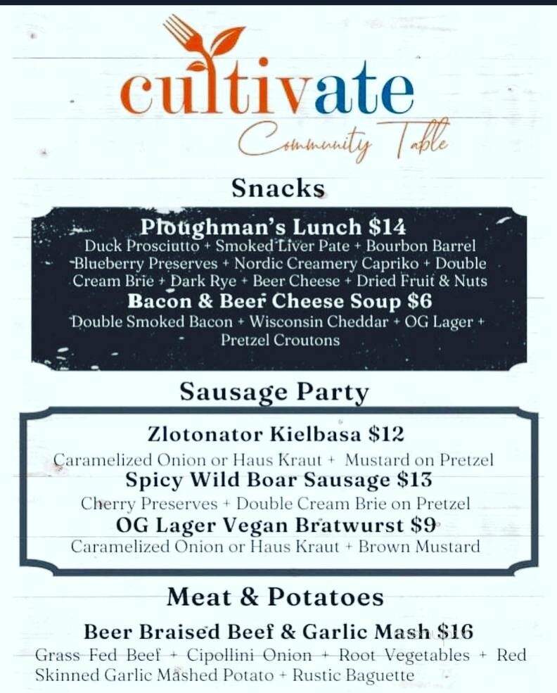 Goldfinger Brewing Company - Downers Grove, IL menu_pic