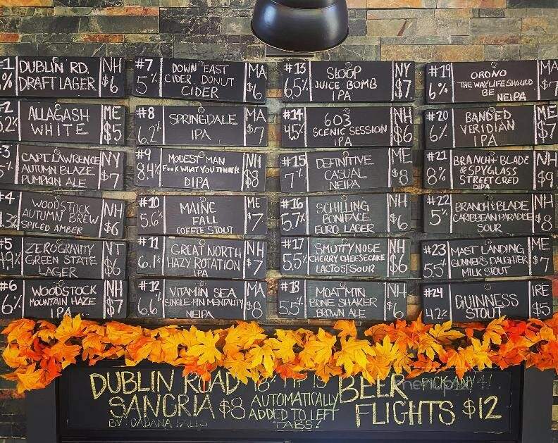 Dublin Road Taproom and Eatery - Jaffrey, NH menu_pic