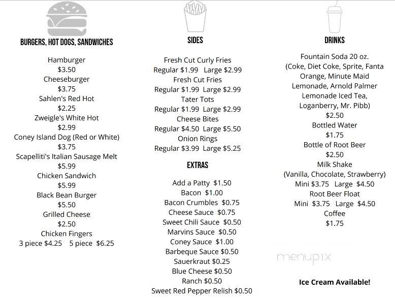 Marvins at Widewaters - Lockport, NY menu_pic