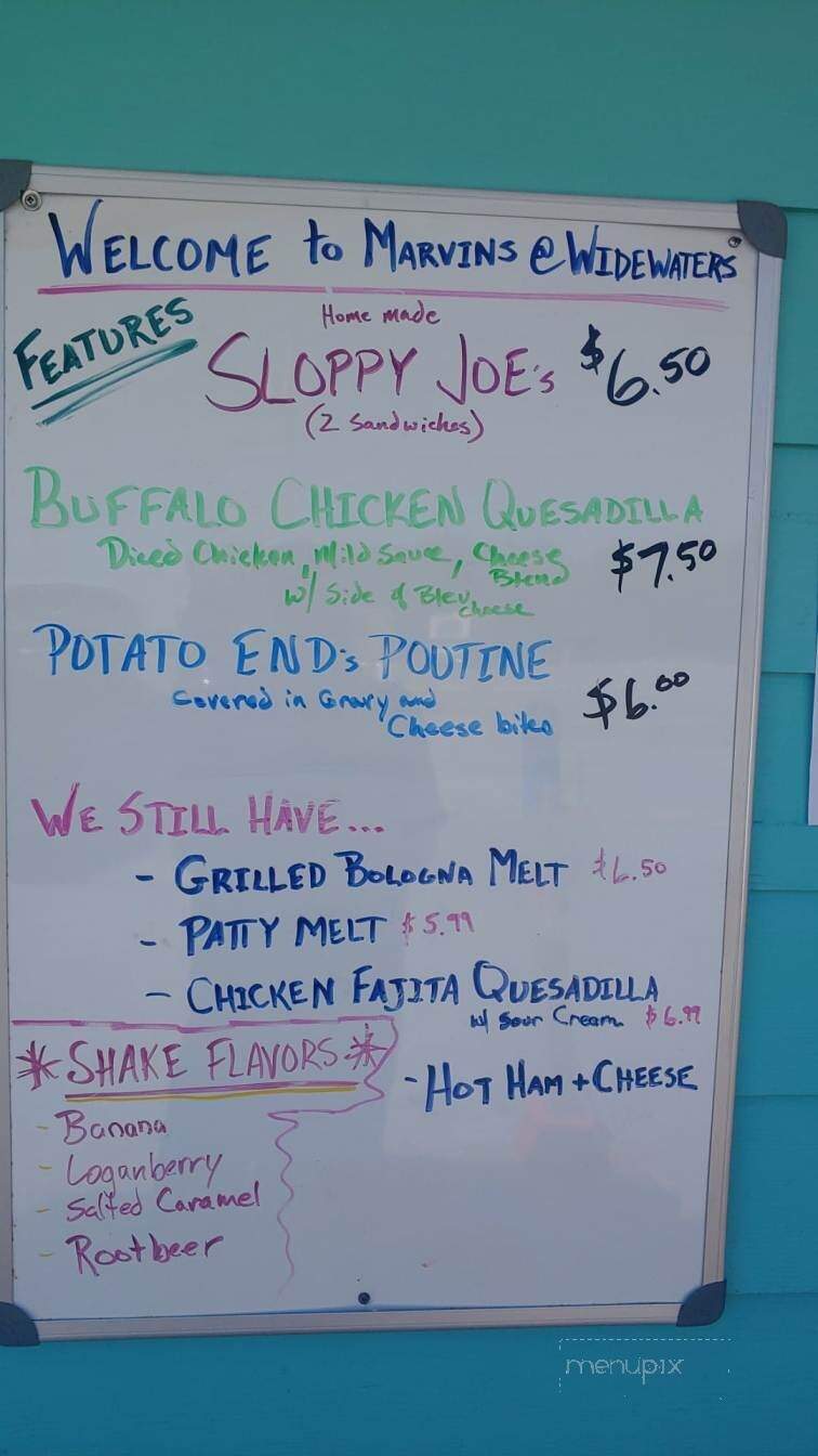Marvins at Widewaters - Lockport, NY menu_pic
