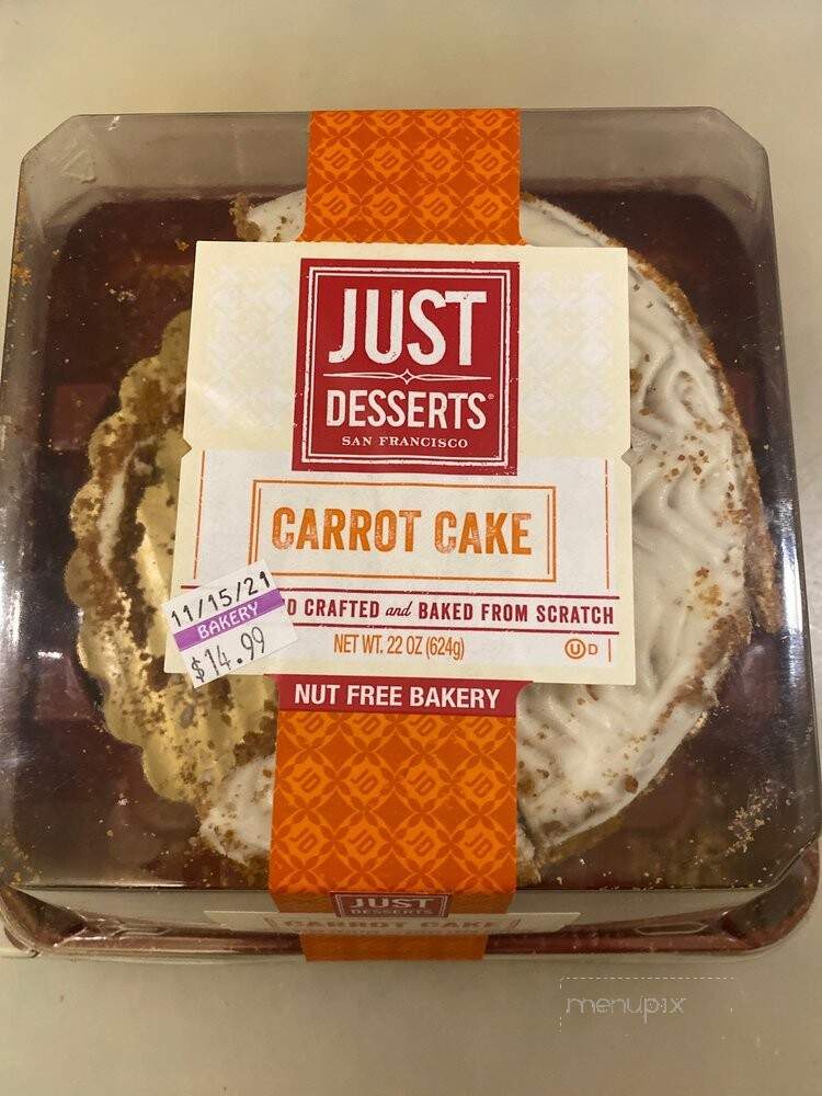 Just Desserts - Fairfield, CA menu_pic