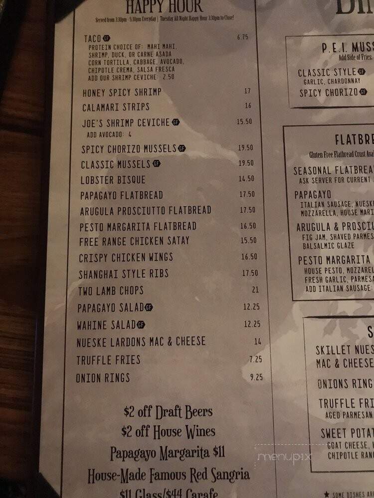 Le Papagayo - Carlsbad, CA menu_pic