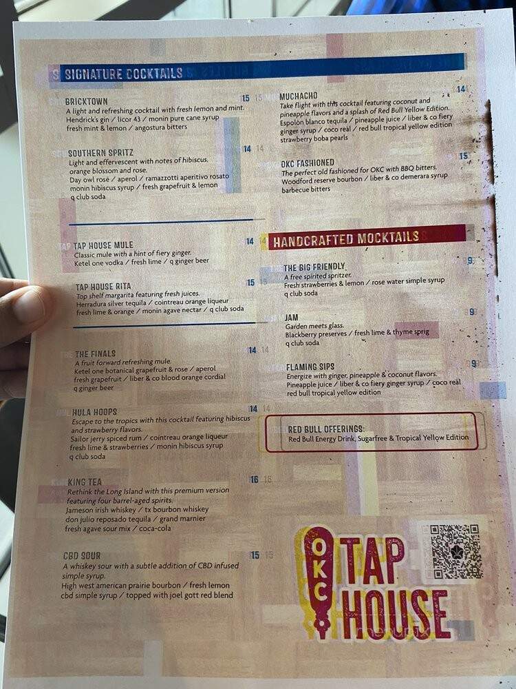 Okc Tap House - Oklahoma City, OK menu_pic