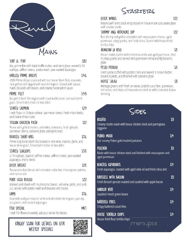 Revel - Fort Smith, AR menu_pic