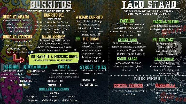 Burrito Bros - Marion, NC menu_pic
