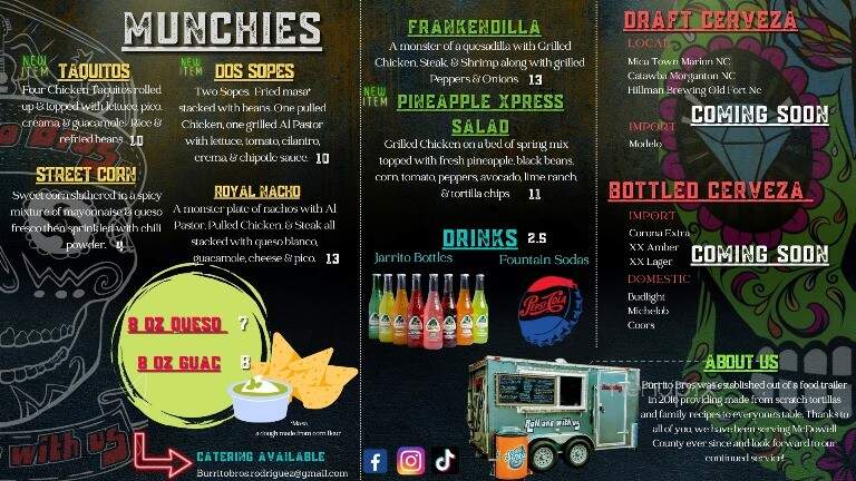 Burrito Bros - Marion, NC menu_pic