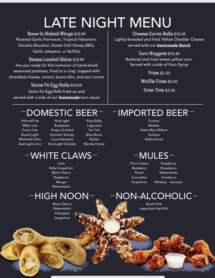 5th Quarter Bar & Grill - Van Meter, IA menu_pic