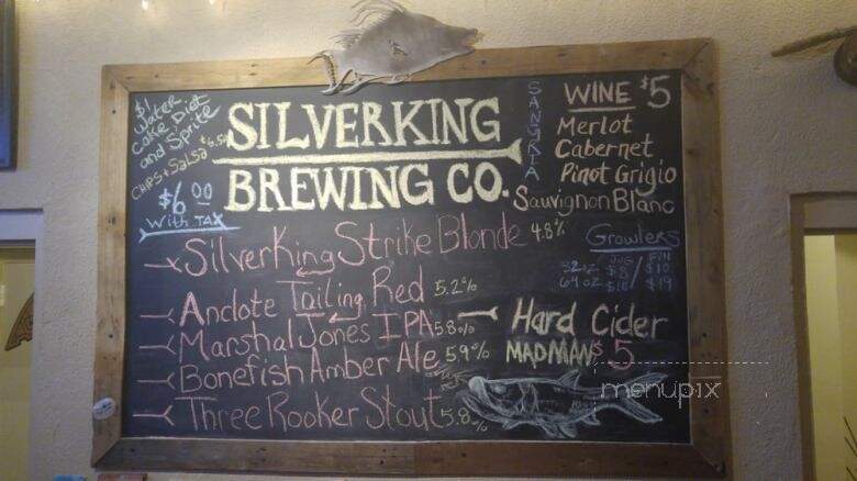 Silverking Brewing Company - Tarpon Springs, FL menu_pic