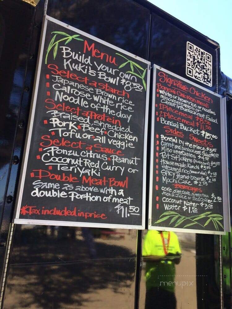 Kuki's - Monterey, CA menu_pic