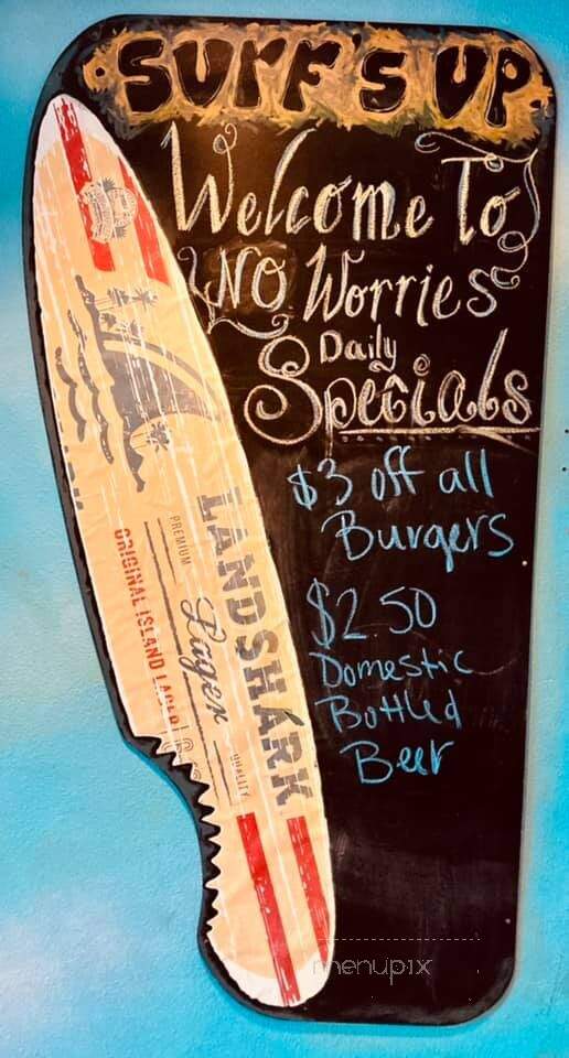 No Worries Sports Bar & Grill - Farmington, NM menu_pic
