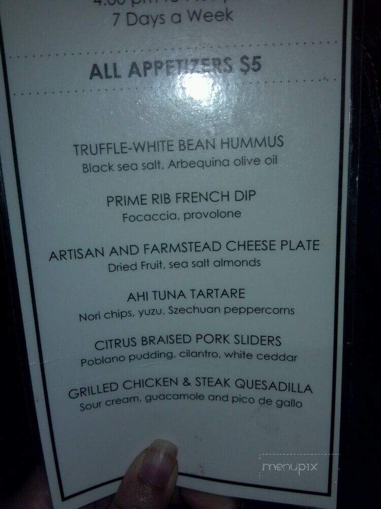 V Bar - San Jose, CA menu_pic