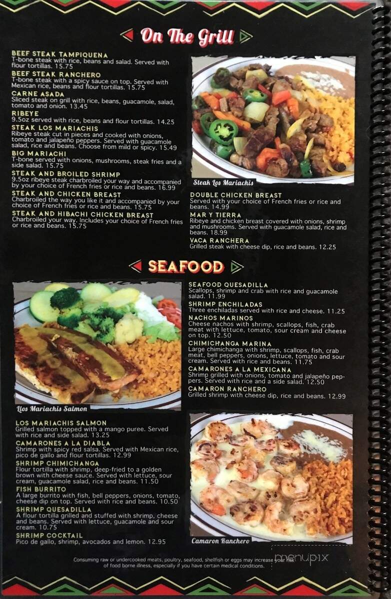 Los Mariachi's - Nelsonville, OH menu_pic
