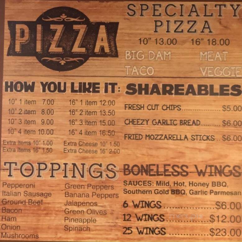 Lock 9 Pizza - Duncan Falls, OH menu_pic