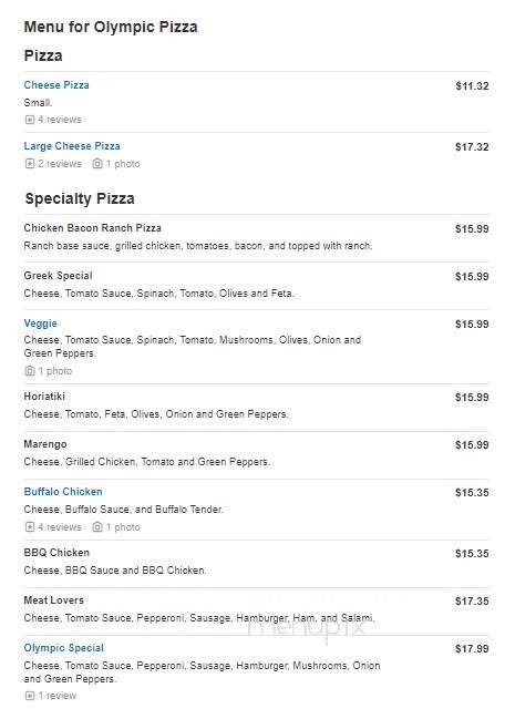 Olympic Pizza - Hyde Park, MA