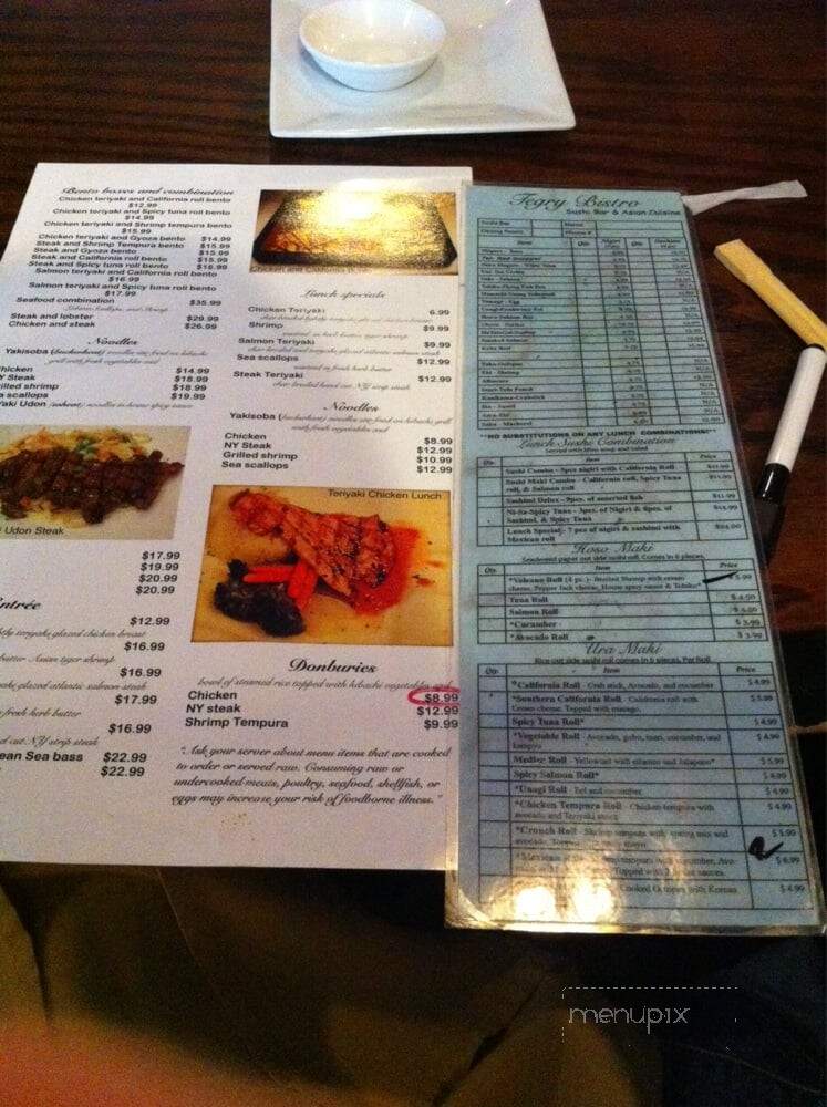 Tegry Bistro - Traders Point - Indianapolis, IN menu_pic