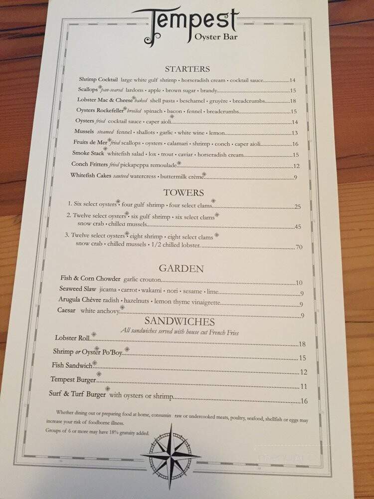 Tempest Oyster Bar - Madison, WI