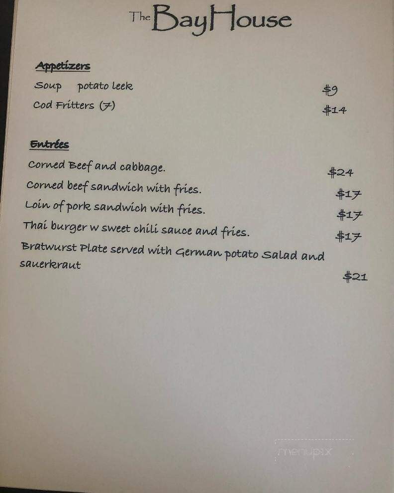 The BayHouse - Breezy Point, NY menu_pic