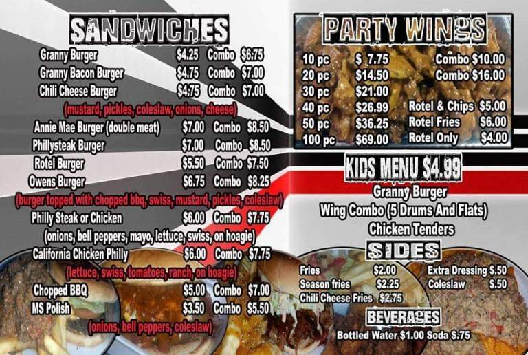 Owens Burger Shack - Clarksdale, MS menu_pic