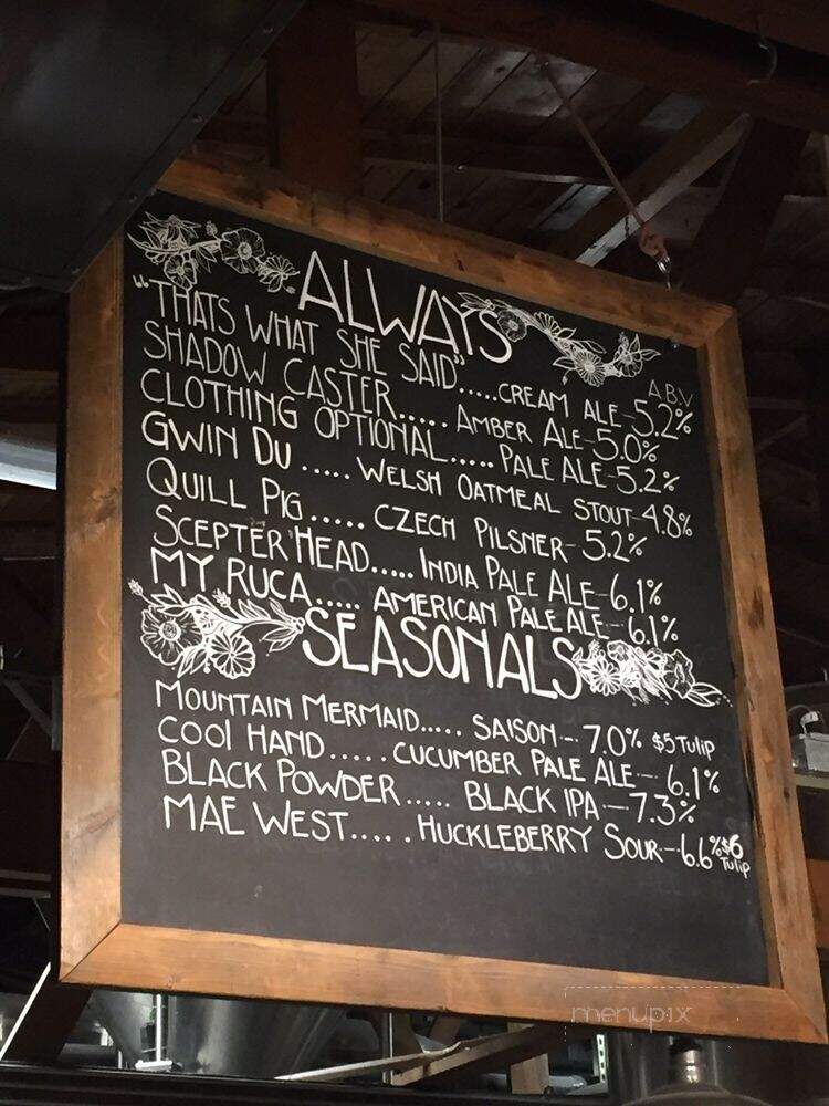 Draught Works Brewery - Missoula, MT menu_pic