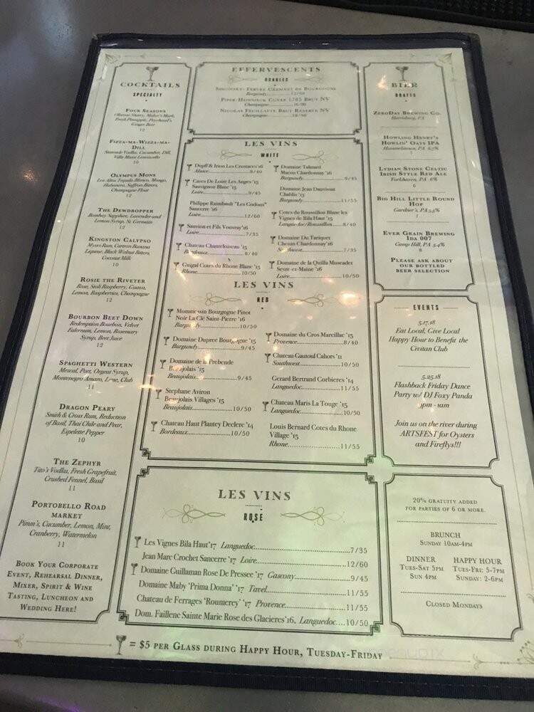 Rubicon - Harrisburg, PA menu_pic
