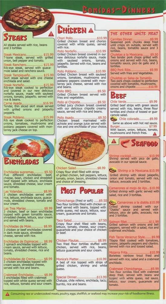 El Nopal - Florence, KY menu_pic