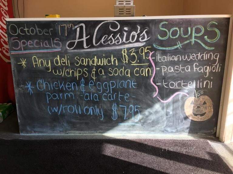 Alessio's Pizza - Westfield, MA menu_pic