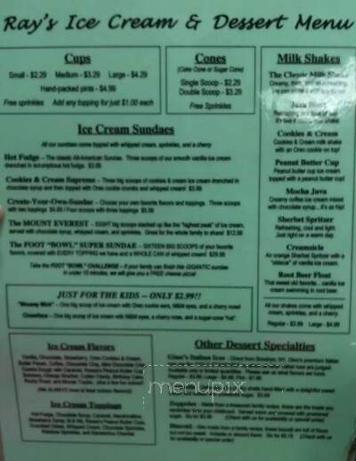 Ray's Pizzeria & Ice Cream Shoppe - Lexington, SC