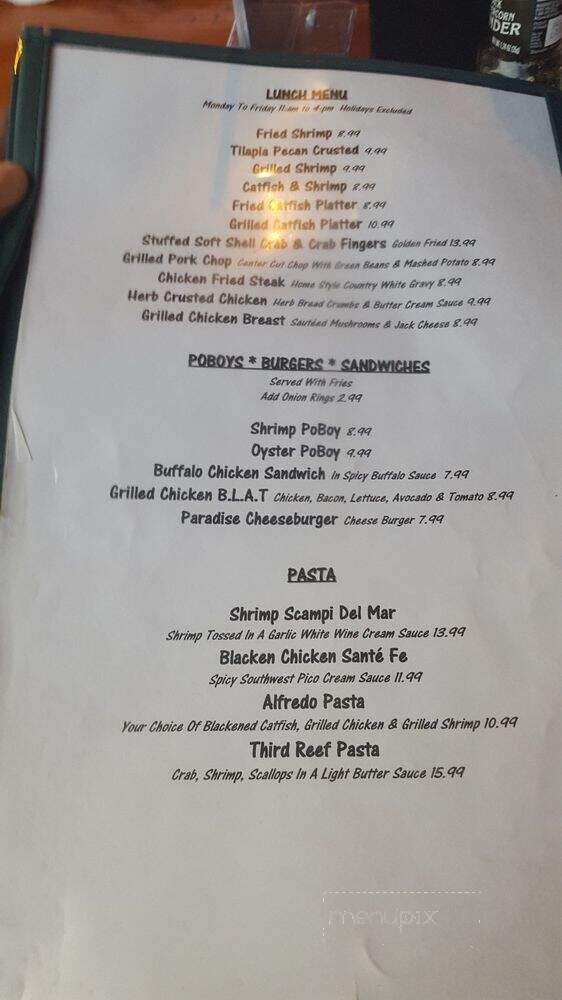Topwater Grill - San Leon, TX menu_pic