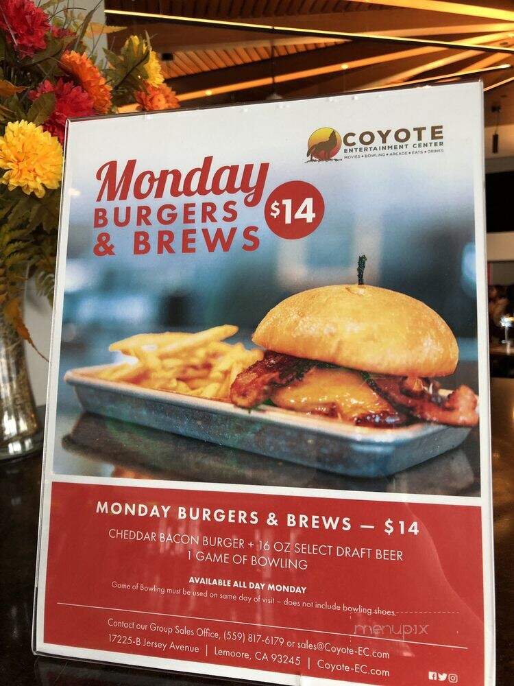 The Coffee Stop- Tachi Palace Casino - Lemoore, CA menu_pic
