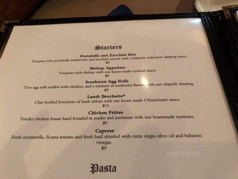 Red Raven Restaurant - Williams, AZ menu_pic