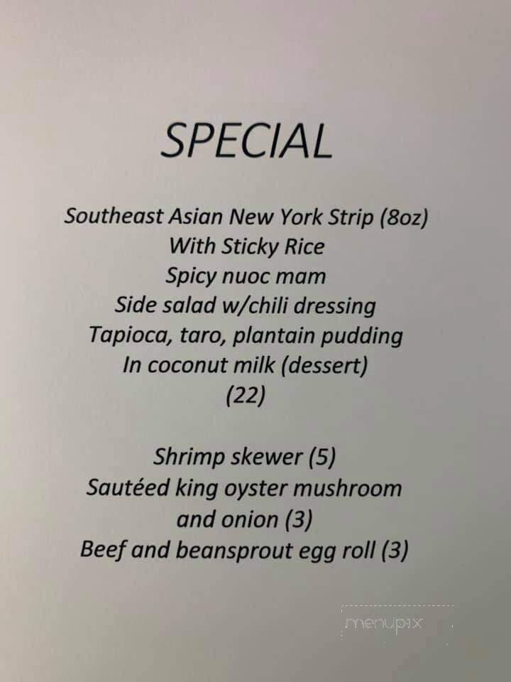 Pasong's Cafe - Saginaw, MI menu_pic
