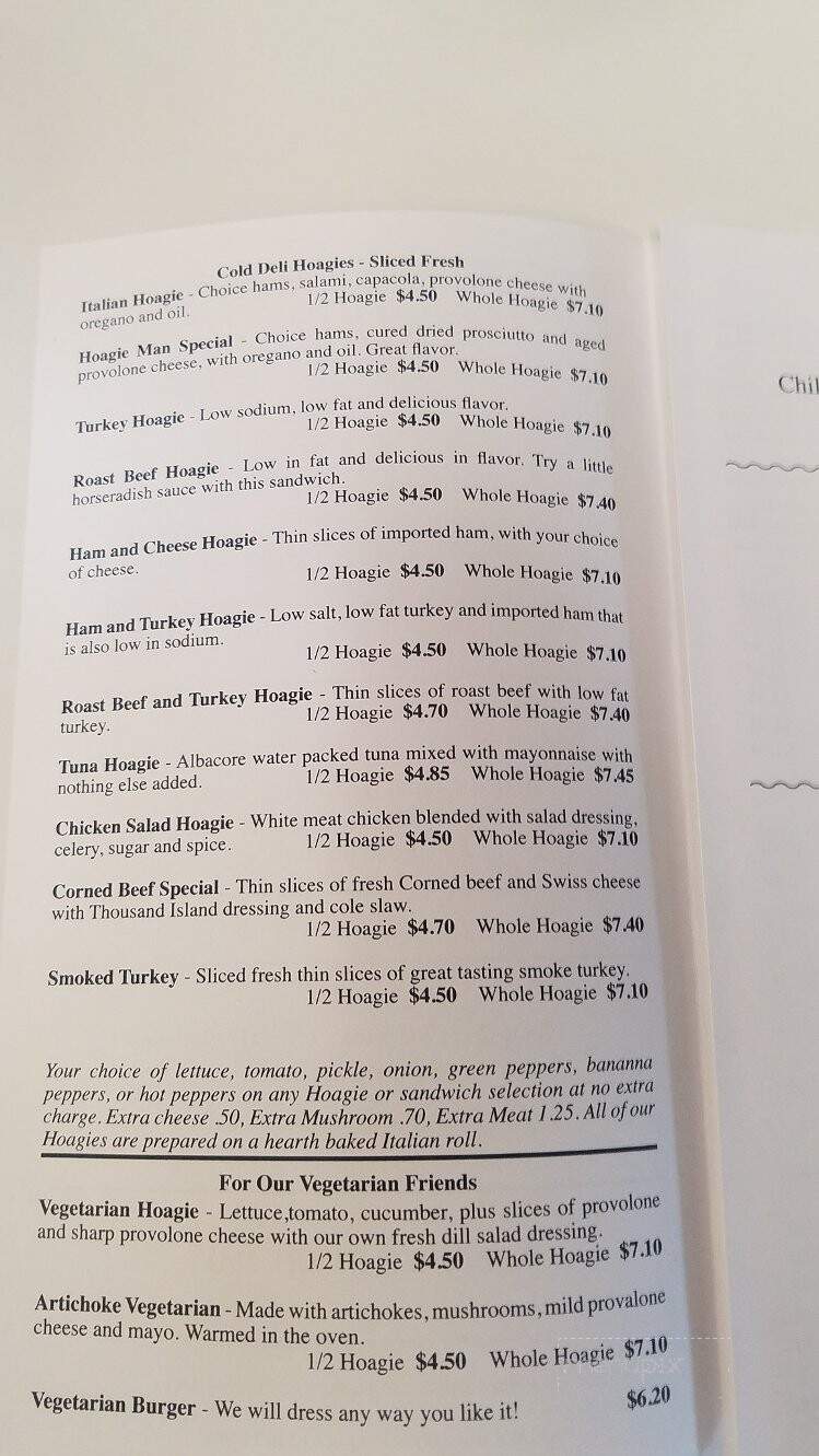 Hoagie Man Deli - Adrian, MI menu_pic