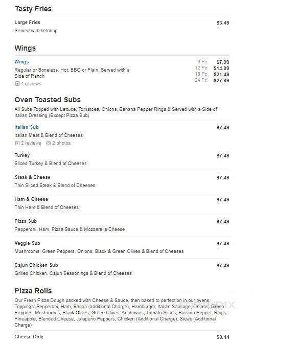 B C's Pizza - Lincoln Park, MI menu_pic