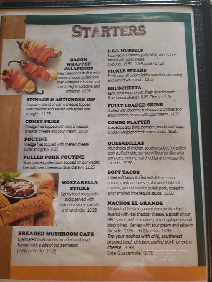 Hurricanes Pub & Grill - Windsor, ON menu_pic